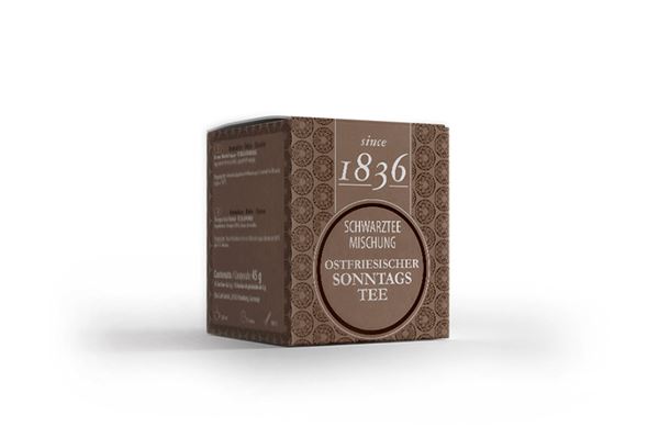 Schwarzteemischung Ostfriesischer Sonntagstee 50 Pyramidenbeutel im Sachet à 3 g