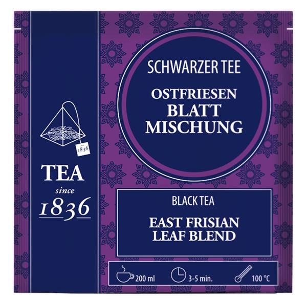 Schwarzer Tee Ostfriesen Blattmischung 50 Pyramidenbeutel