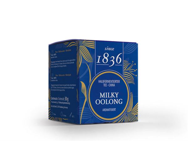 Halbfermentierter Tee China Milky Oolong aromatisiert 50 Pyramidenbeutel im Sachet à 3 g