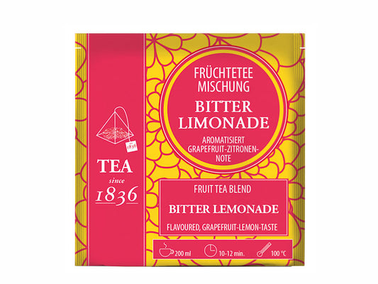 Früchteteemischung Bitterlimonade aromatisiert 50 Pyramidenbeutel im Sachet à 4 g