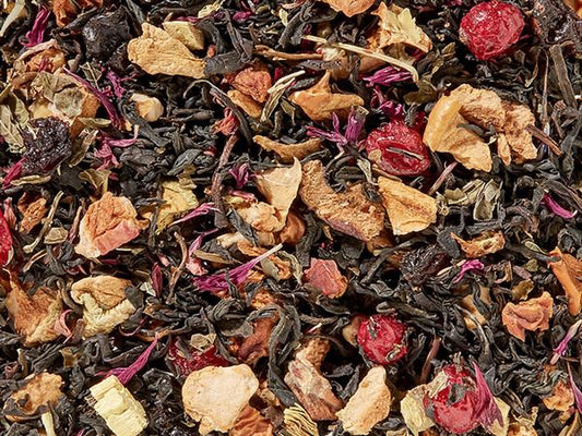 Schwarzteemischung Damals wie heute (Johannisbeere-Stachelbeere-Note) aromatisiert