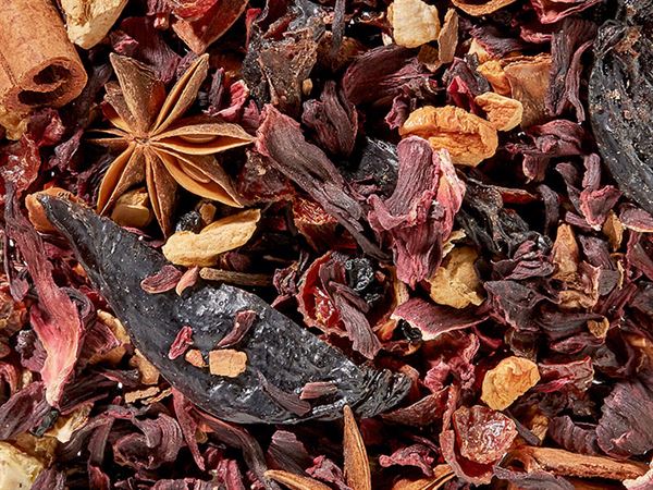 Früchteteemischung Plum & Spice Pflaume-Baharat-Note aromatisiert