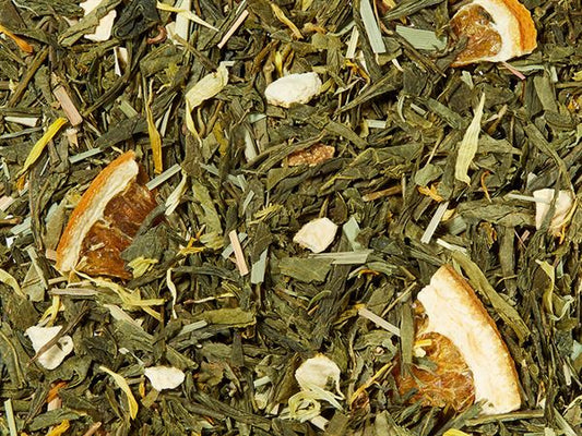 BIO Grünteemischung k.b.A. Mandarine Lemongras Mandarinen-Lemongras-Note DE-ÖKO-006