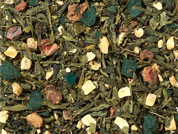 Grünteemischung Birne/Ingwer/Passionsfrucht Birn.-Ingw.-Pass.-Note aromatisiert