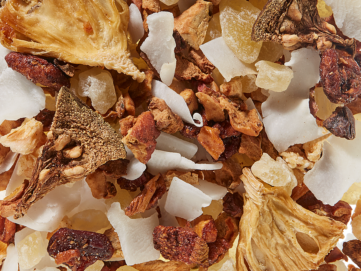 Früchteteemischung Fruits of Hawaii Ananas-Kokos-Guave-Litschi-Note aromatisiert