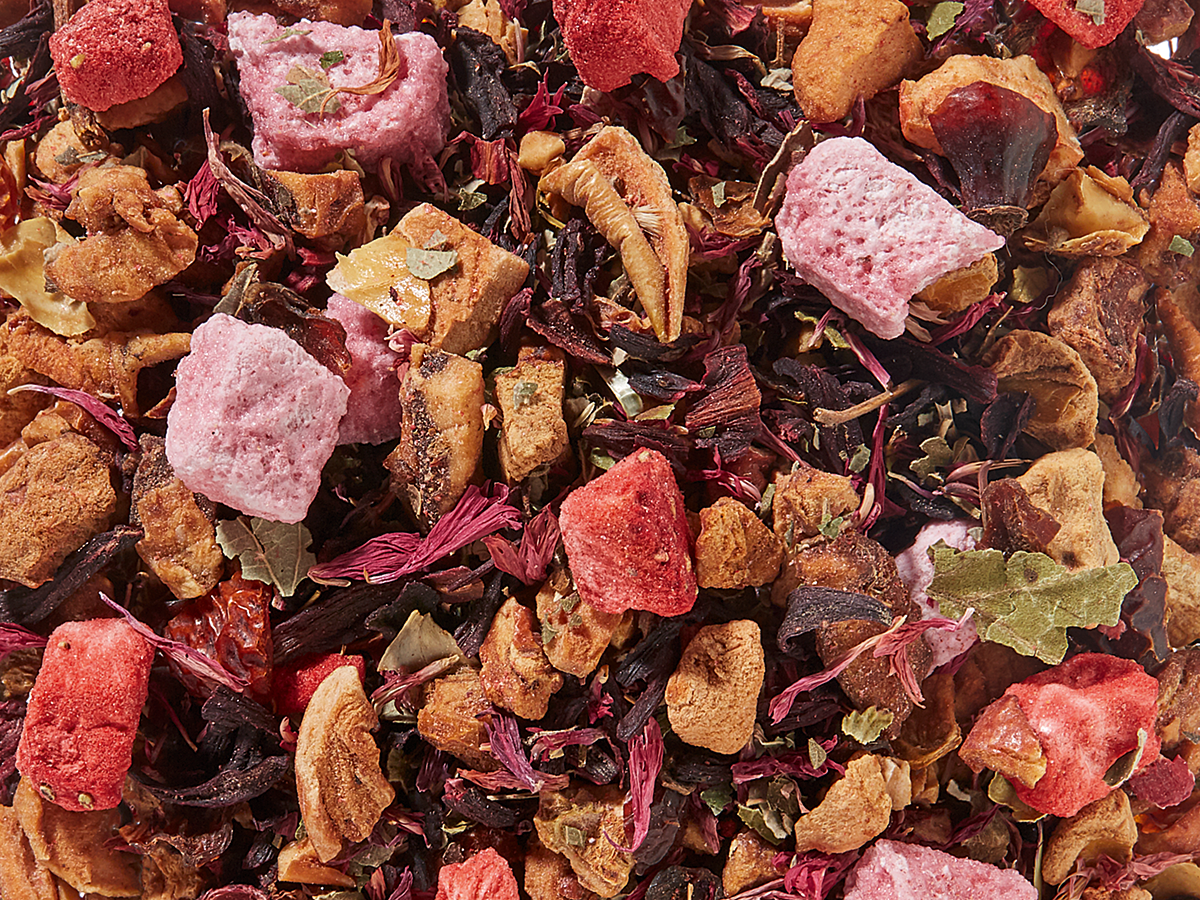 Früchteteemischung Sommerromanze Erdbeer-Rosen-Note aromatisiert