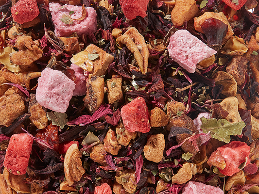 Früchteteemischung Sommerromanze Erdbeer-Rosen-Note aromatisiert