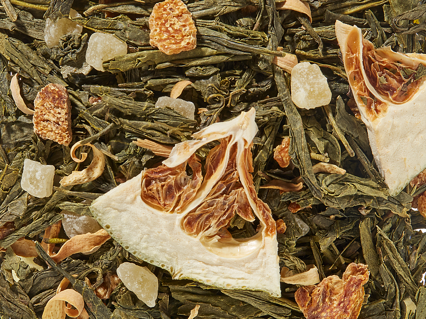 Grünteemischung Sommergrün & Sonnengelb Grapefruit-Mandarinen- Limetten-Note aromatisiert