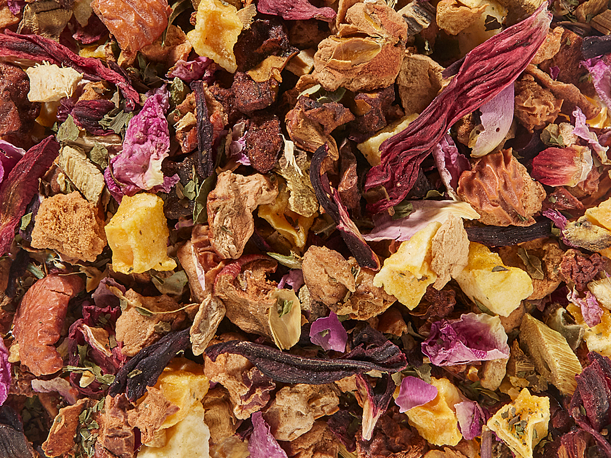 Früchteteemischung k.b.A. Rosé Spritz Rosen-Ingwer-Note aromatisiert DE-ÖKO-006