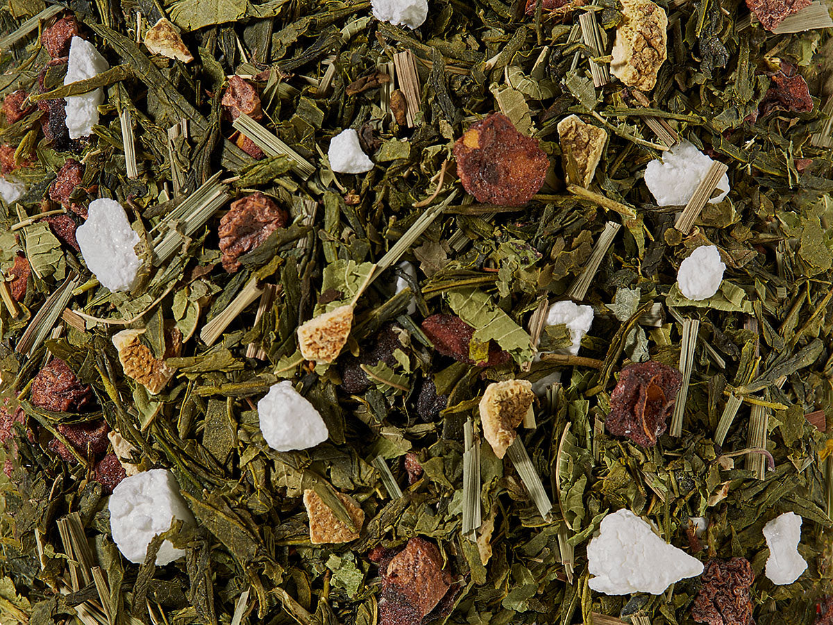 Grünteemischung Sencha Im Gleichgewicht Zitronen-Note aromatisiert, 1 kg