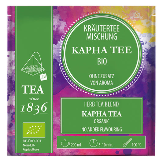 Kräuterteemischung k.b.A. Kapha DE-ÖKO-006 ohne Zusatz von Aroma 50 Pyramidenbeutel im Sachet à 3,5 g