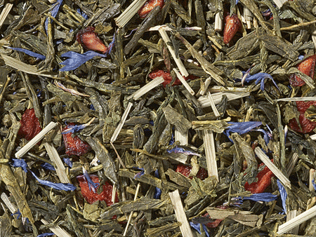 Grünteemischung Sencha Gojiberry Granatapfel-Heidelbeer-Note aromatisiert