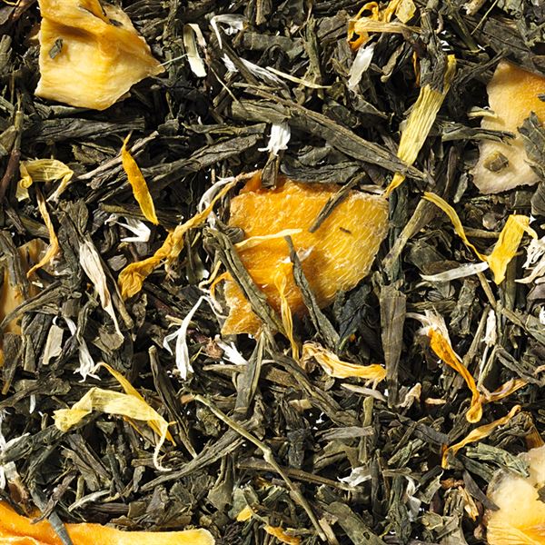 Grünteemischung Sencha Mangobelle Mango-Mirabelle-Note aromatisiert