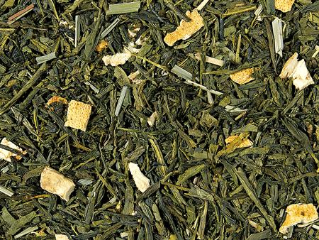 Grünteemischung Lemon aromatisiert 50 Pyramidenbeutel im Sachet à 3 g