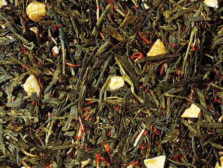 Grünteemischung Sencha Roter Ginseng Ginseng-Zitronen-Note aromatisiert