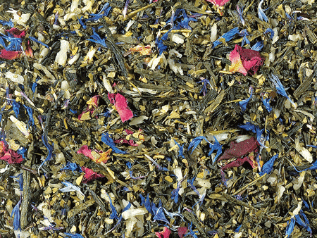 Grünteemischung Sencha Märchenwelt Süßmandel-Note aromatisiert