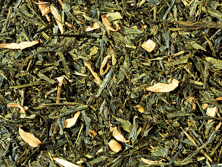 Grüntee Sencha Orange Orange-Note aromatisiert