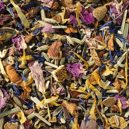 Kräuterteemischung k.b.A. Farbenvielfalt DE-ÖKO-006 ohne Zusatz von Aroma