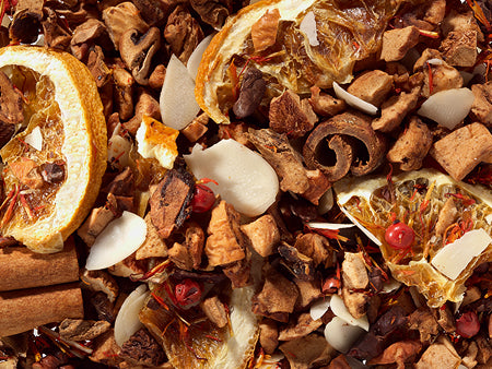 Früchteteemischung Fruchtengel (Orange-Marzipan-Schoko-Note) aromatisiert