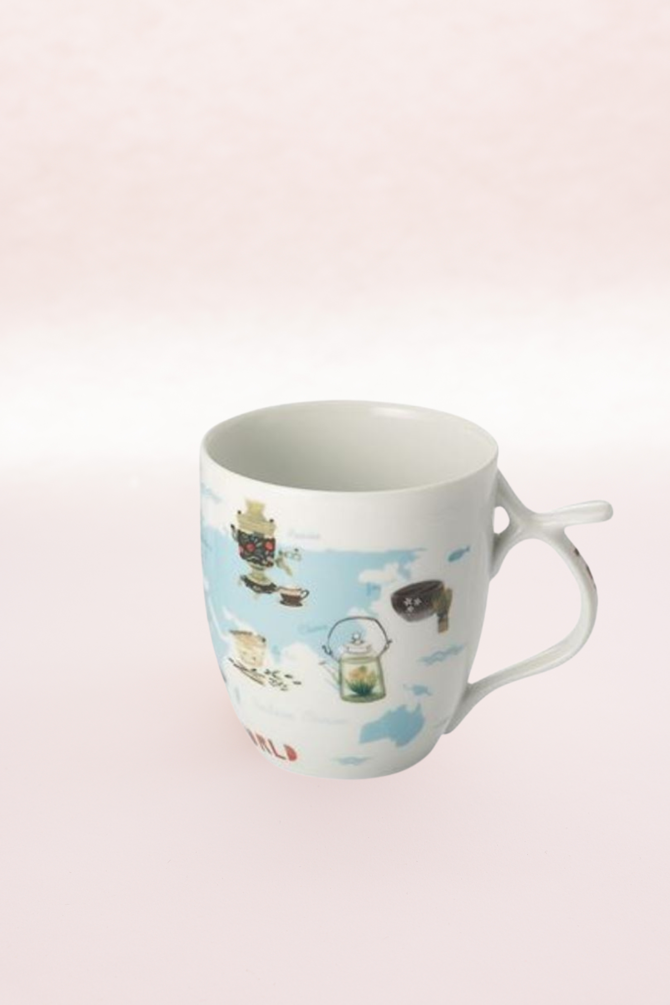 Becher "Tea around the World" von Cha Cult, Porzellan mit Raised-Effekt 0,35 l