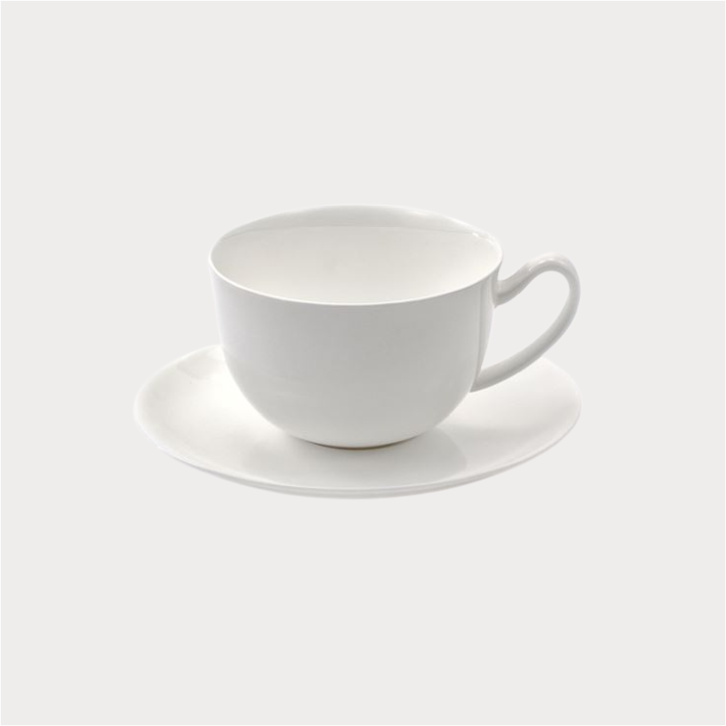 Jumbotasse "Sophie" 0,5 l mit Untertasse, weiß Cha Cult