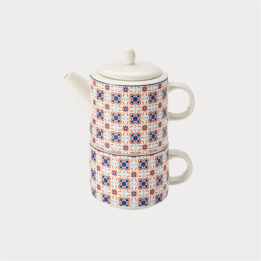 Tea-For-One-Set "Jacky" Porzellan, 3-teilig Kanne: 0,3 l, Tasse: 0,23 l