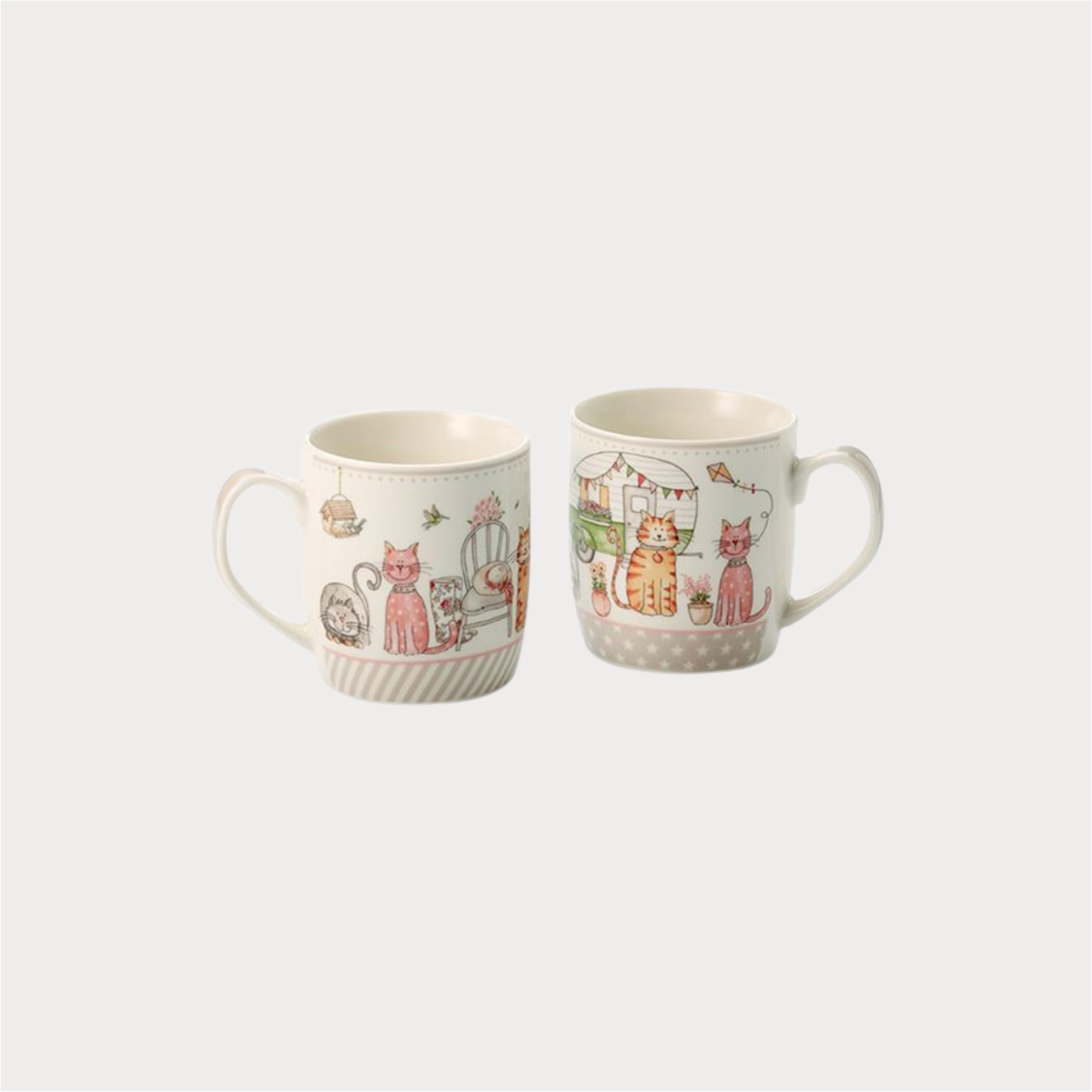 Becher "Pippa" New Bone China, 2-fach sortiert 0,3 l ChaCult