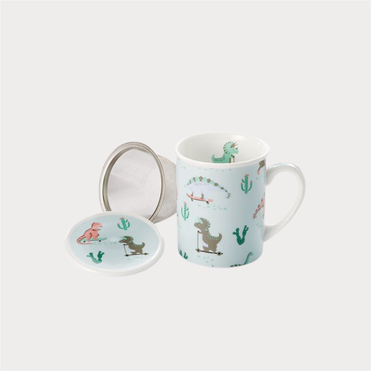 Kräuterteetasse "Fitz" Porzellan, 3-teilig mit Edelstahlsieb, 0,25 l ChaCult