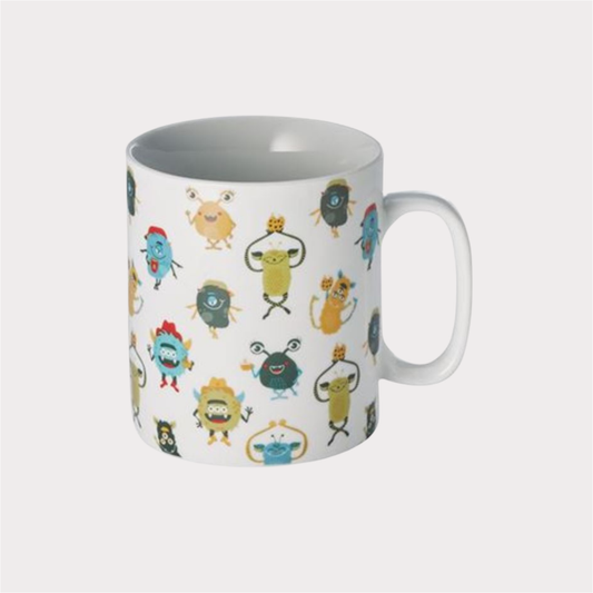 Jumbo-Becher "Happy Monsters" von Cha Cult, Porzellan 0,75 l