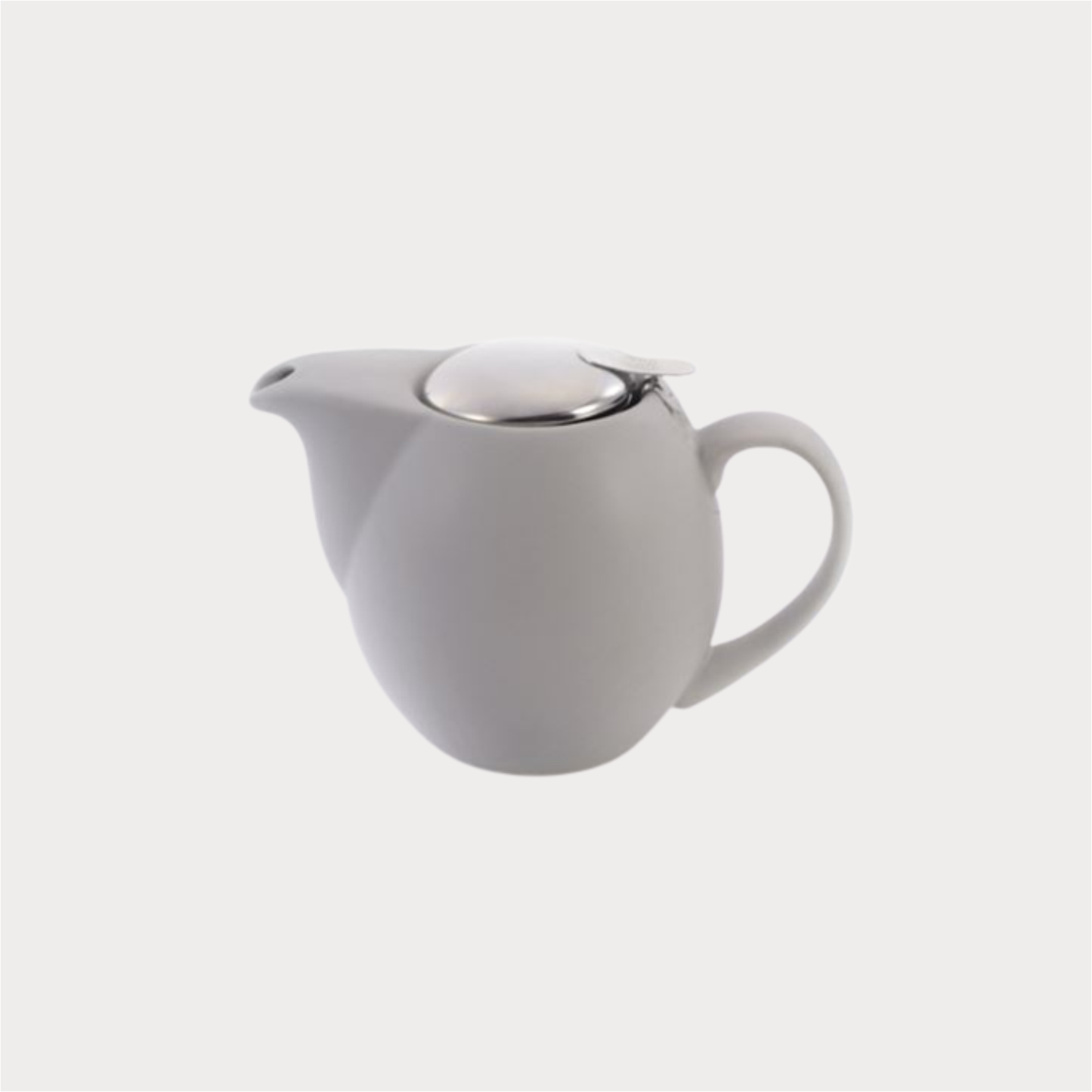 Kanne "Saara" Porzellan, matt grau 0,9 l