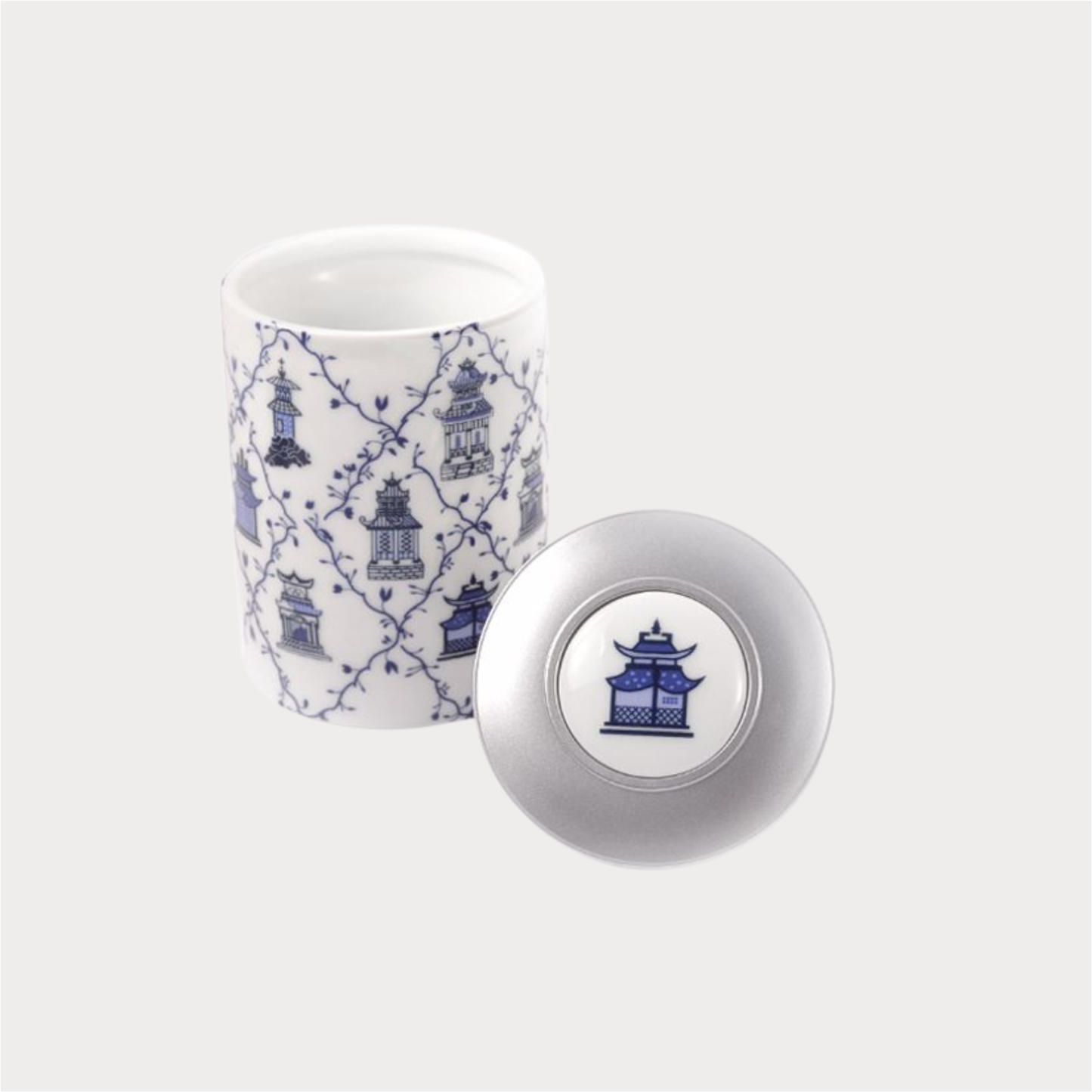 Tee-Dose "Lanyu", Cha Cult, 120g Porzellan, rund 11,5 cm, Ø 7 cm