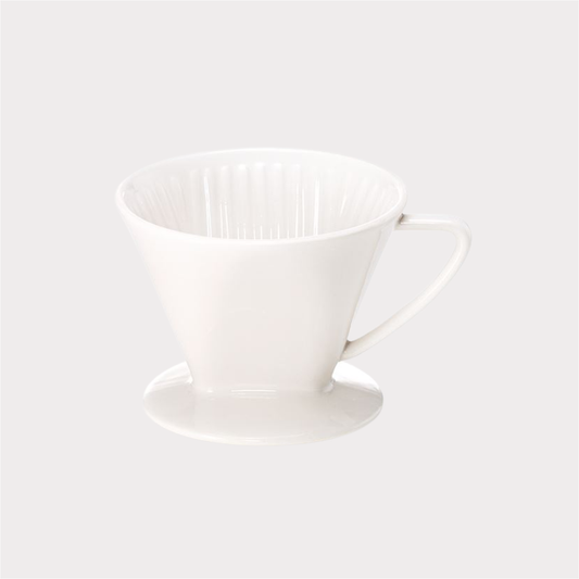 Kaffeefilter "Else" Keramik, weiß- Größe XL Ø 12,2 cm, H. 10 cm