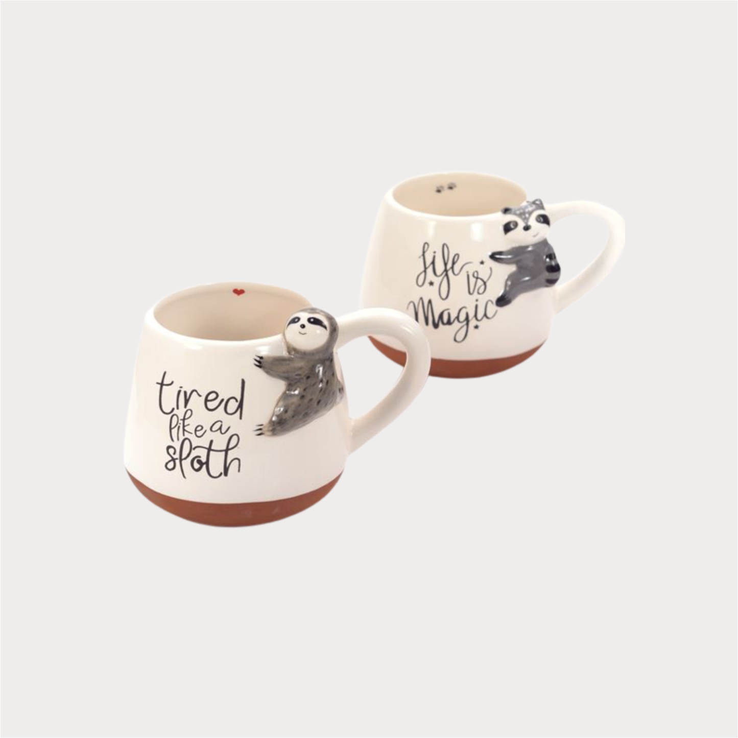 Becher „Rick & Roy" Keramik, 2-fach sortiert 0,4 l Cha Cult