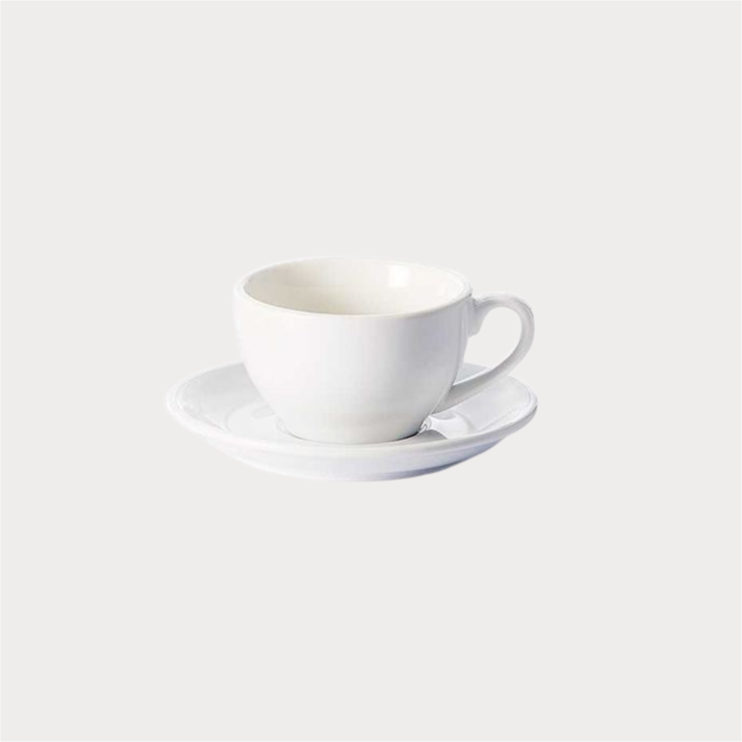 Tasse und Untertasse "Saara" Porzellan, weiß 0,17 l ChaCult