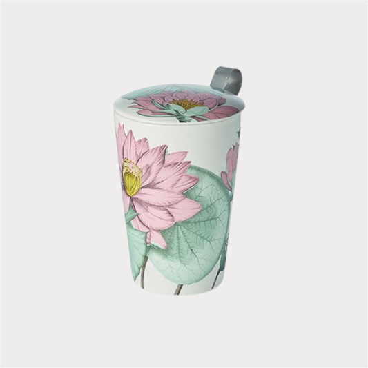 Teaeve® Kräuterteetasse "Padma" Porzellan, 3-teilig doppelwandig, 0,35 l