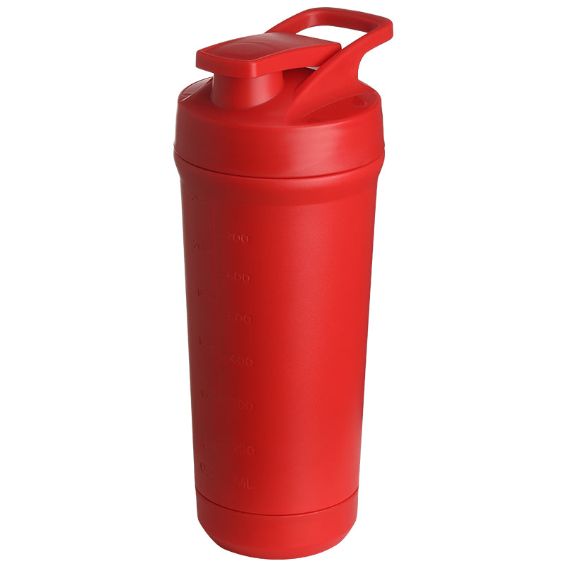 Teemando® individuell gravierter Premium Edelstahl Shaker mit deiner Wunschgravur 750ml, auslaufsicherer Deckel, Shaker-Ball, spülmaschinengeeignet für Proteinshakes, Fitness Diät Geschenk Bodybuilding