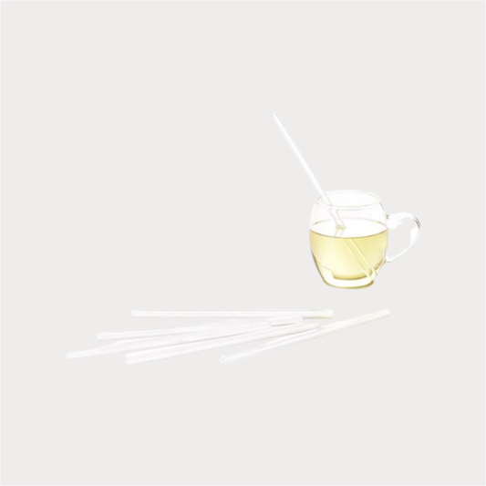 Trinkhalme "Anjes" von Cha Cult, 6er Set Glas, 20 cm lang, Ø 0,8 cm