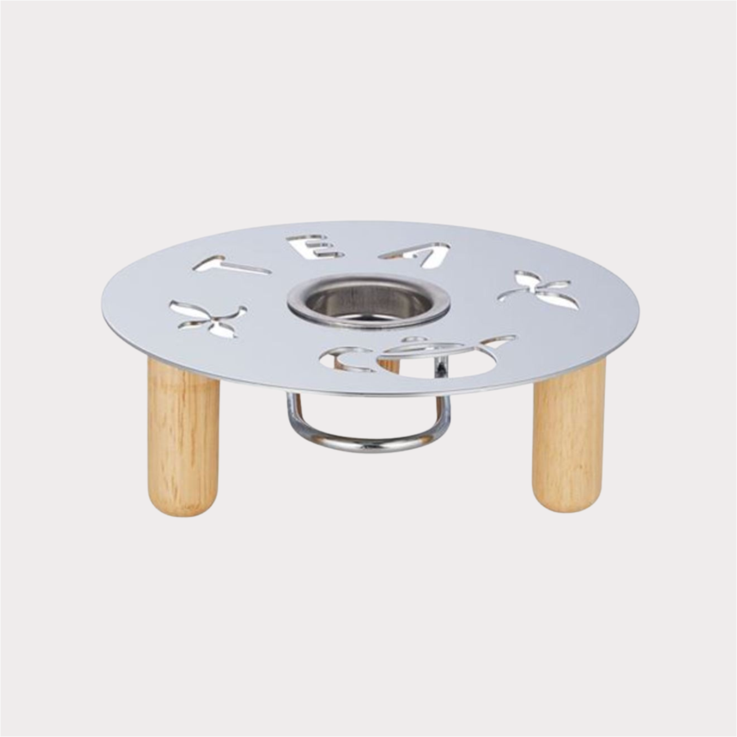 Stövchen "Tea" von Cha Cult, verchromt ca. 17 cm