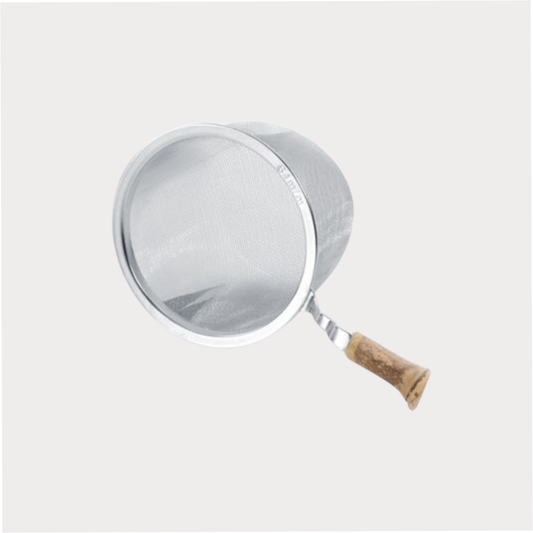 Tee Sieb mit Bambusgriff von Cha Cult, Edelstahl Ø ca. 6,8 cm