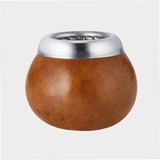 Kalebasse von Cha Cult, mit Aluminiumring