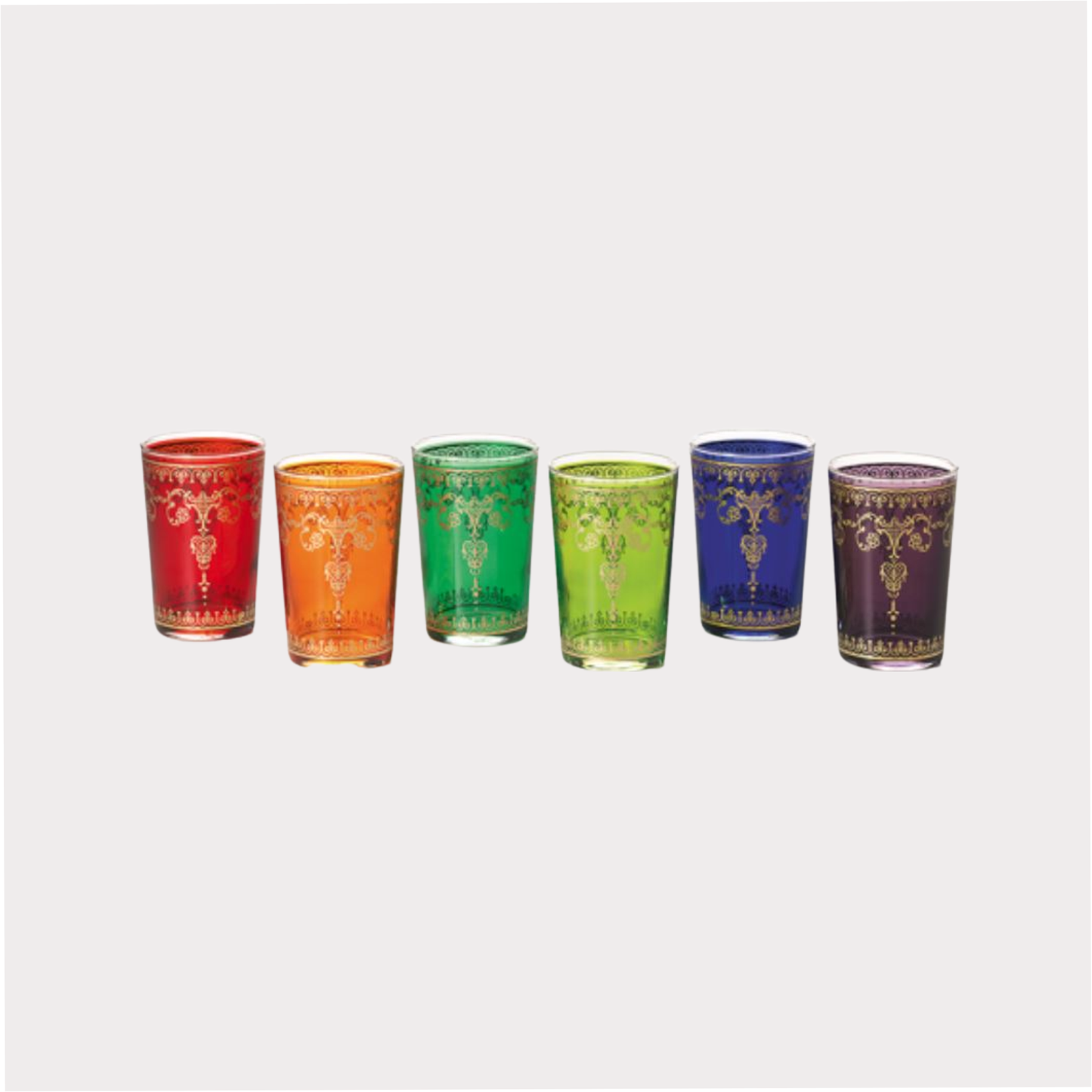 Teeglas "Sita" von Cha Cult, 6-fach sortiert 0,12 l