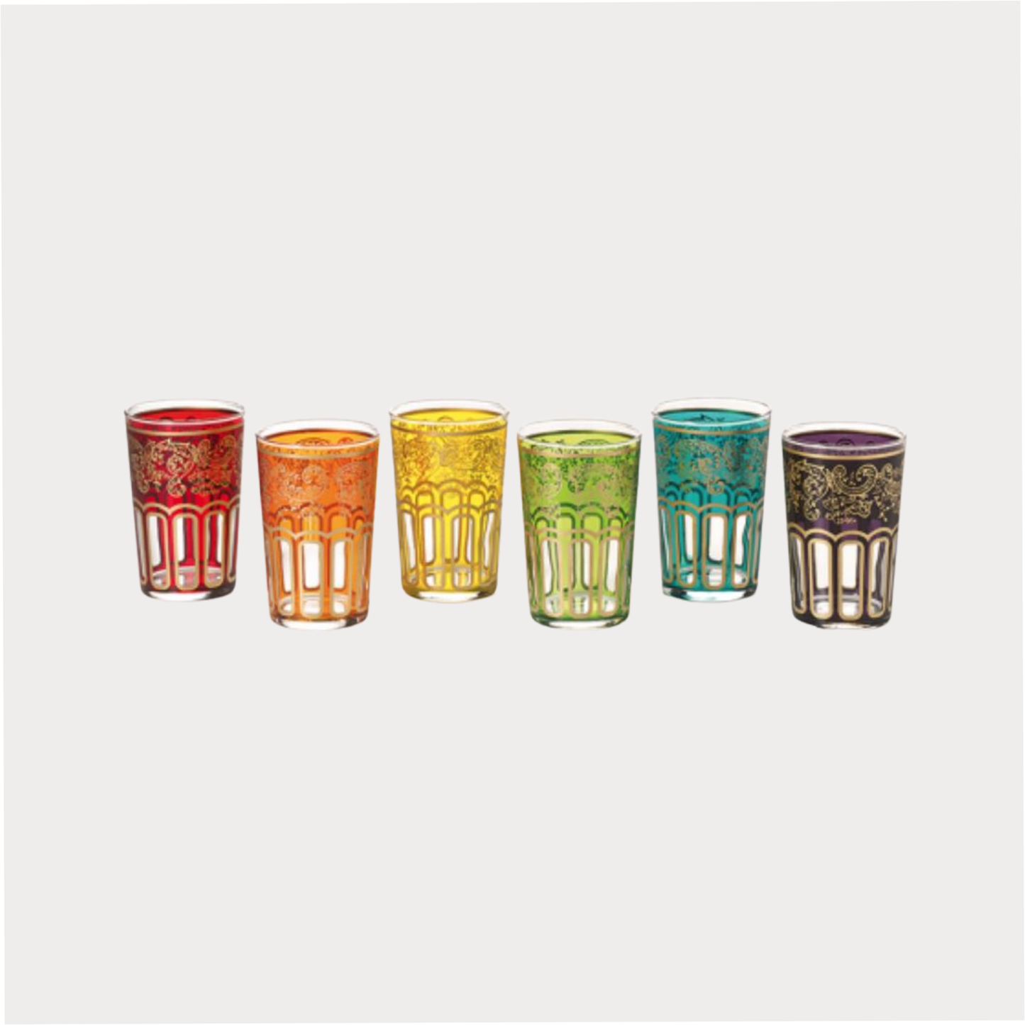 Teeglas "Hassieb" von Cha Cult, 6-fach sortiert 0,12 l
