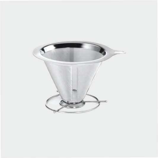 Kaffeefilter "Beneditto" von Cha Cult, Edelstahl, 2 Tassen, 0,6 l H: 8cm, Ø 10cm