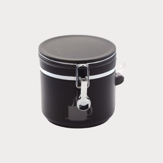 Behälter "Antonio" von Cha Cult, 320 g, mit Fenster + Löffel, schwarz