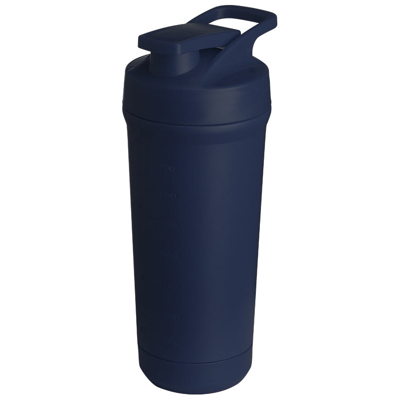 Teemando® individuell gravierter Premium Edelstahl Shaker mit deiner Wunschgravur 750ml, auslaufsicherer Deckel, Shaker-Ball, spülmaschinengeeignet für Proteinshakes, Fitness Diät Geschenk Bodybuilding