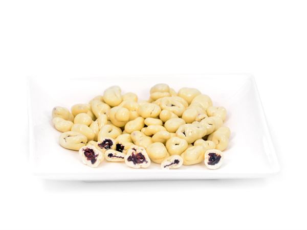 Getrocknete Cranberries in Joghurtschokolade, 1kg, lose