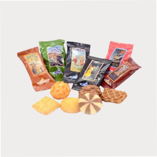 Gebäck "Bunte Mischung" Karton à 150 Stück, 6-fach sortiert