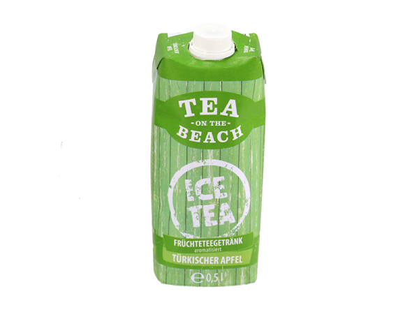 Tea on the Beach Früchteteegetränk Türkischer Apfel aromatisiert, 500 ml, 12 X 500 ml.