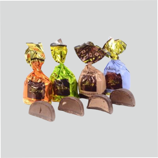 Noccioghiotti Nusspraliné 4-fach sortiert, 20 Gramm pro Stück, 1 Karton