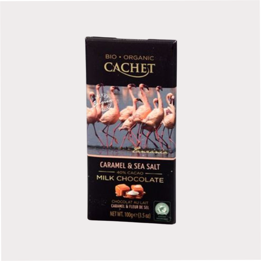 BIO Vollmilchschokolade 40%, Bio mit Karamell & Meersalz